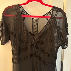 Paul & Joe chiffon black dress size 42/L